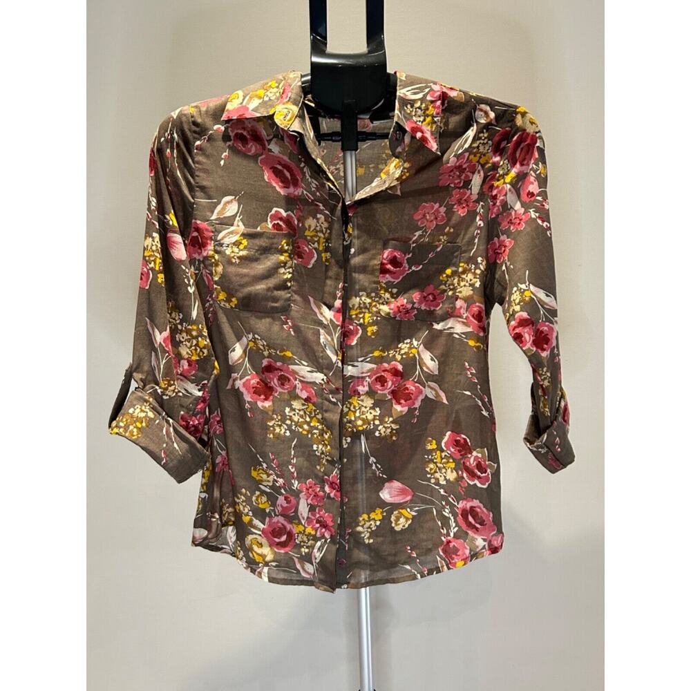 Mimi Chica size Medium Floral Button up Shirt
